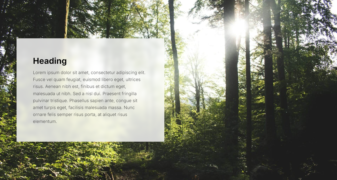 Card Left constrained Banner