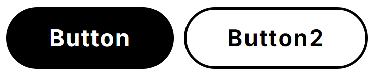 Rounded Button Pair (Second Button de-emphasized)
