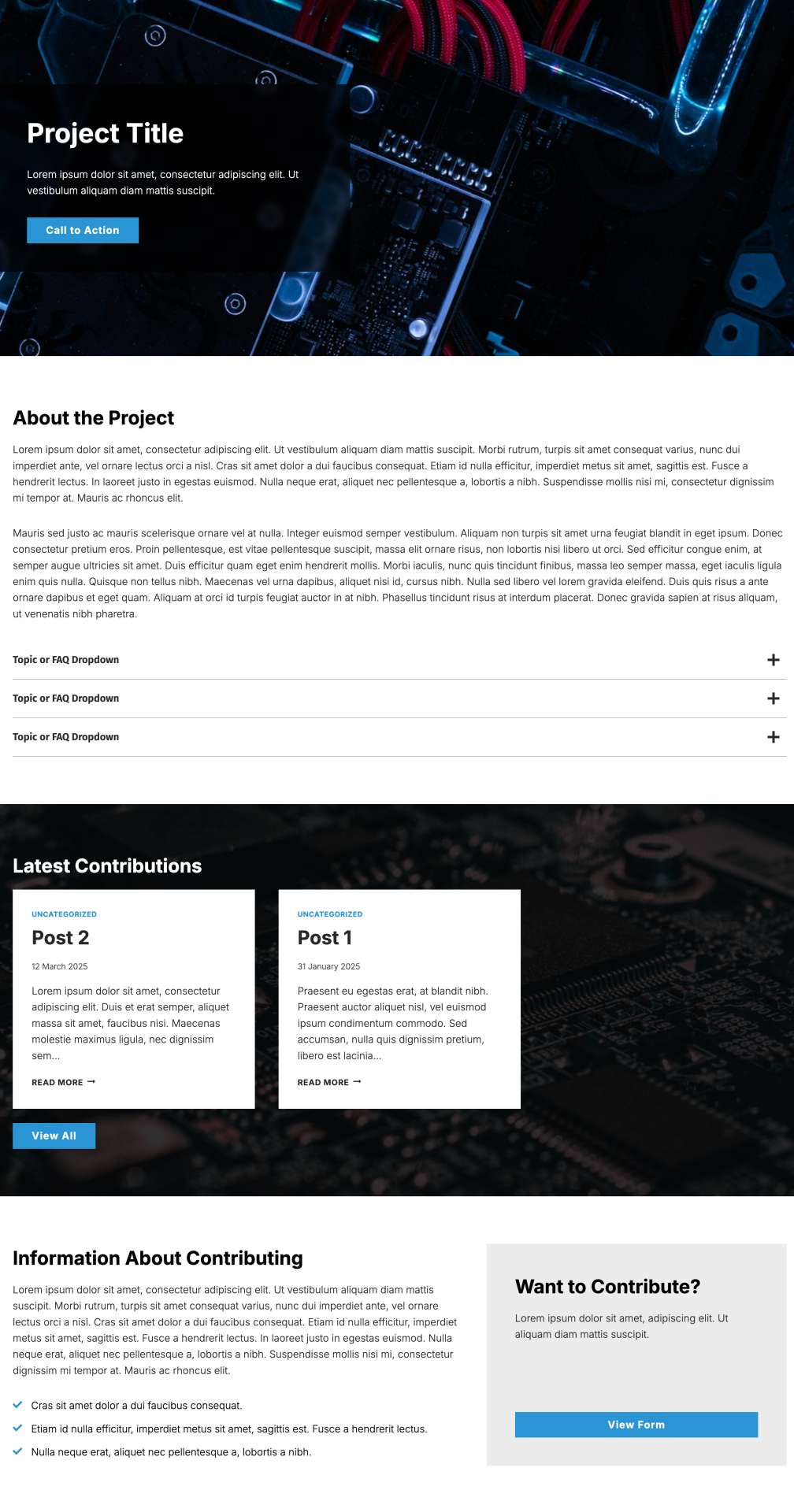 User Contribution Project
